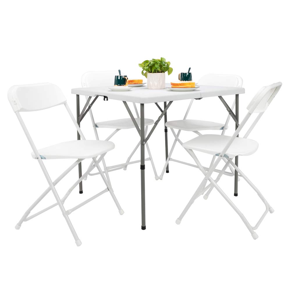 34 inch White Folding Plastic Table D8026