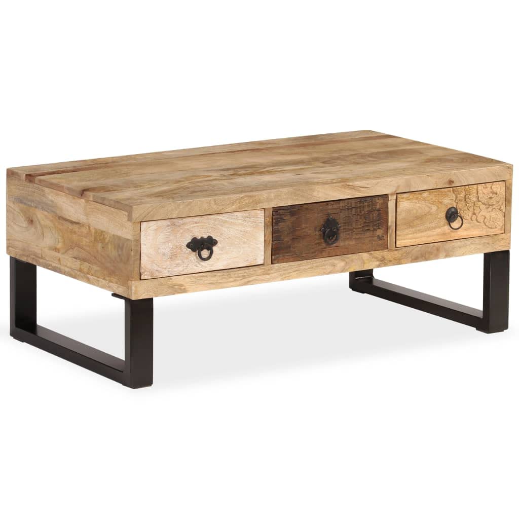 Coffee Table with Storage Open Shelves T8780
