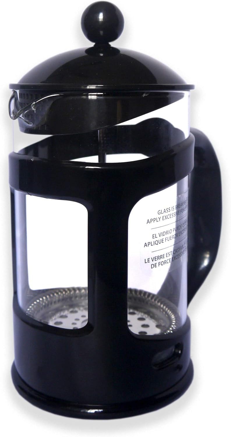 28 Ounce Glass French Press Coffee Maker with Stainless Steel Mesh Filter S911145