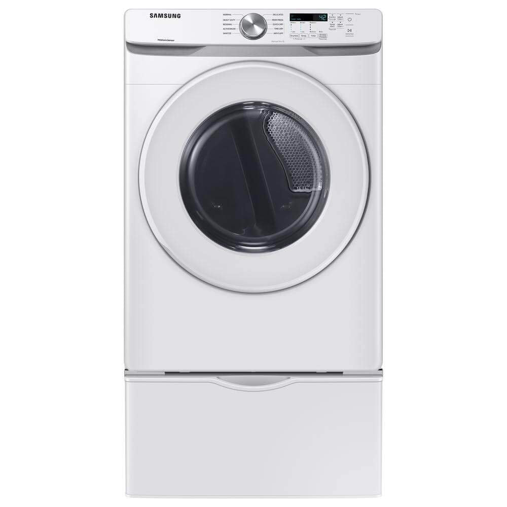 7.5 cu. ft. Front Load Electric Dryer with Sensor Dry, White G995