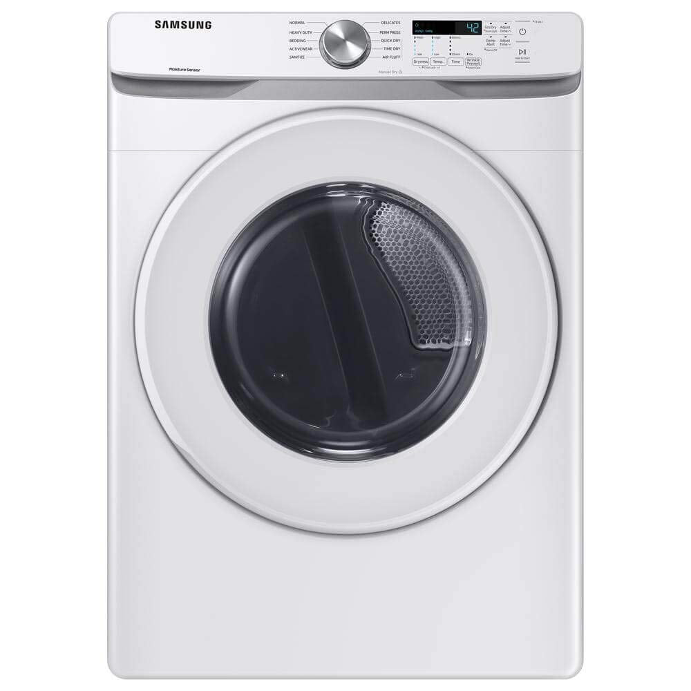 7.5 cu. ft. Front Load Electric Dryer with Sensor Dry, White G995
