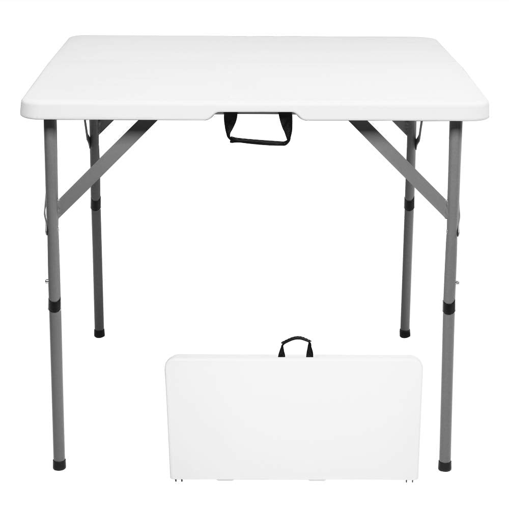 34 inch White Folding Plastic Table D8026