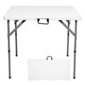 34 inch White Folding Plastic Table D8026