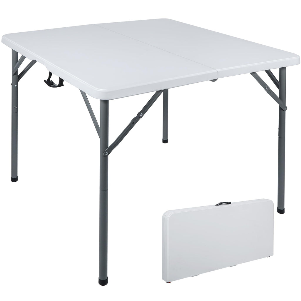 White Square Folding Card Table S3631