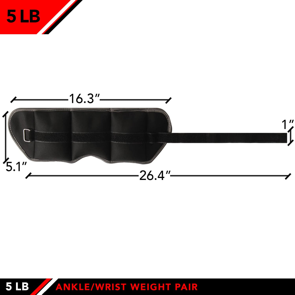 Ankle Weights Pair Set of 2 Adjustable Straps H616738