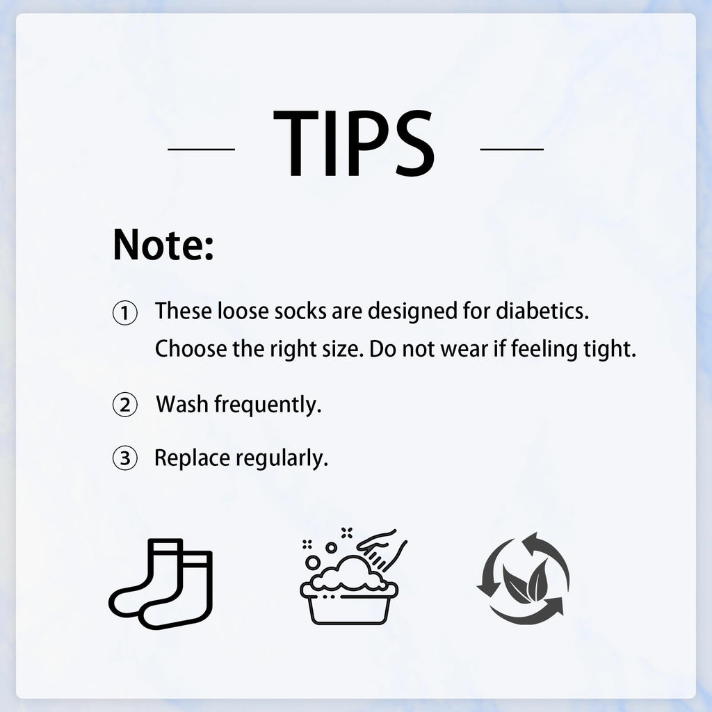 Bamboo Viscose Diabetic Socks, Black, Size 10-13, 5 Pairs G840