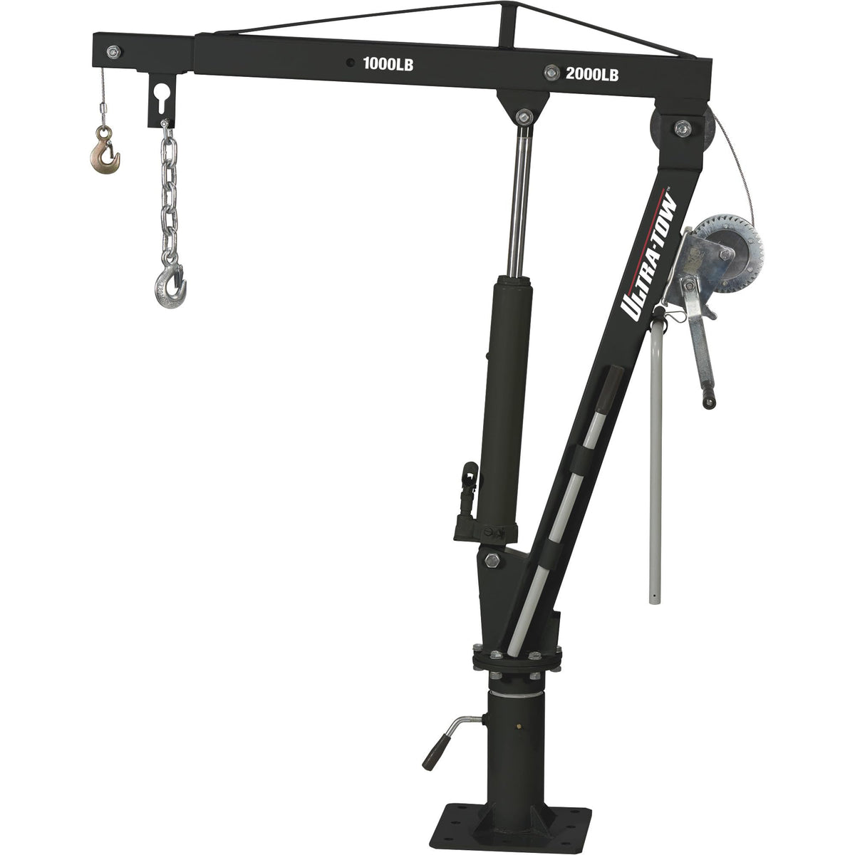 Hydraulic Pickup Truck Crane with Hand Winch 2000-Lb. Capacity N2384