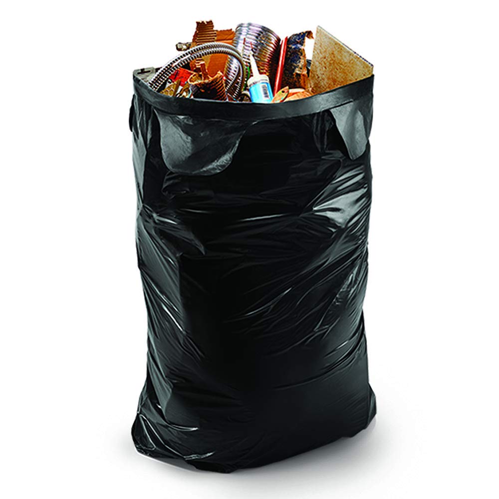 45 Gallon 18 Bags Black Heavy Duty Trash Bags T202291