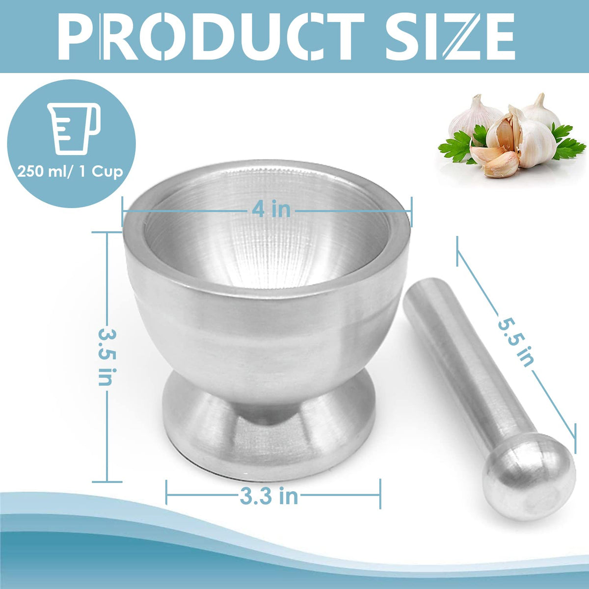 Stainless Steel Mortar and Pestle Set M287180