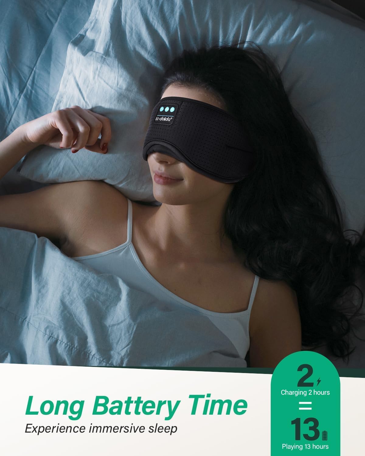 Bluetooth Sleep Mask with Headphones J456856