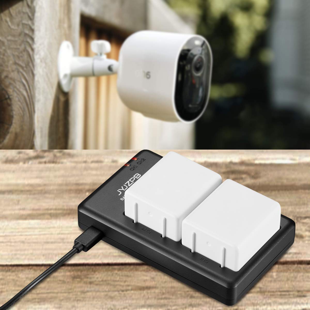 2 Pack 4800mAh Batteries with Dual Battery Charger C103