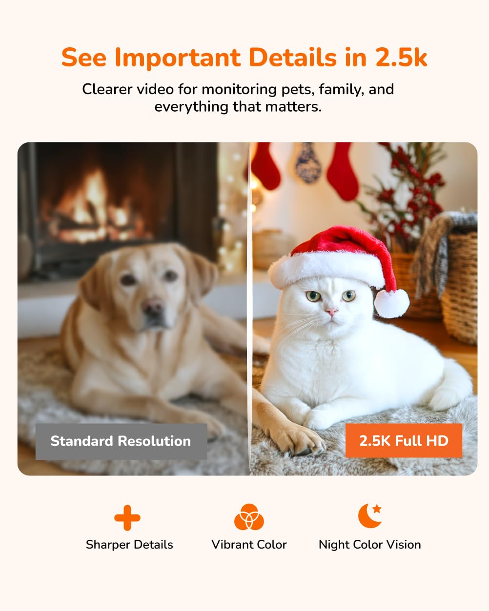 2.5K Indoor Pan-Tilt Security Camera H462