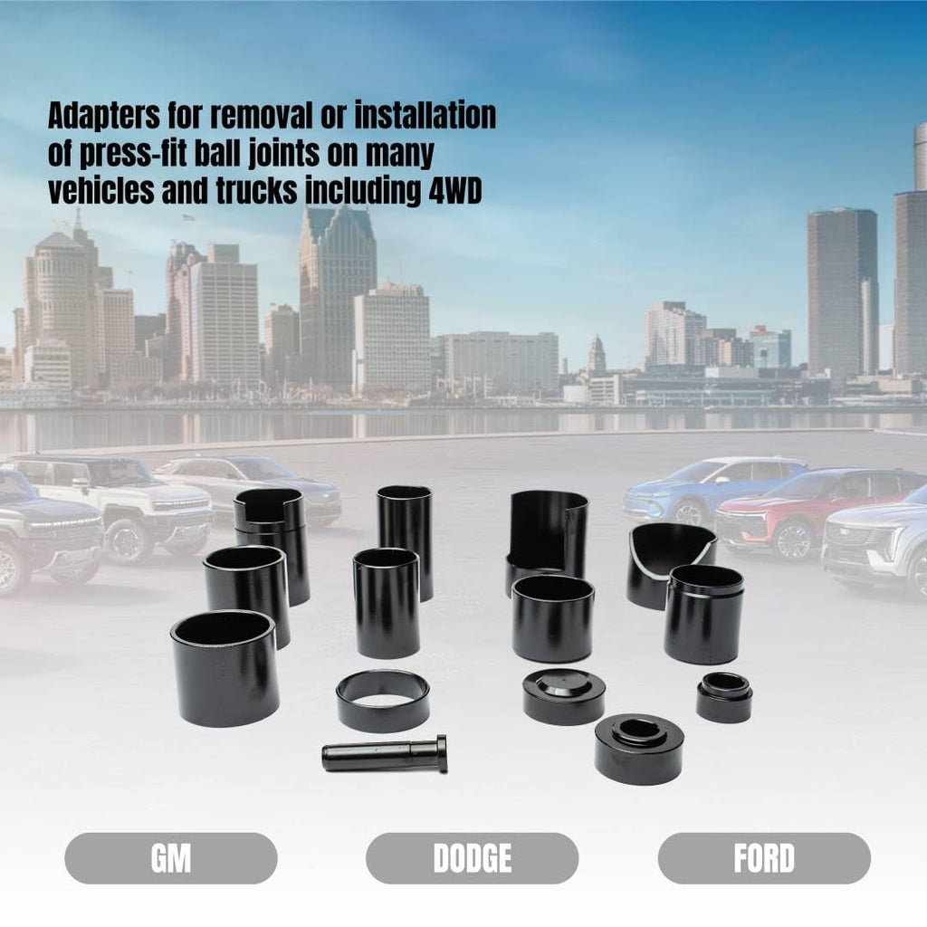 21-Piece Heavy Duty Forged Steel Ball Joint Press Kit I822384