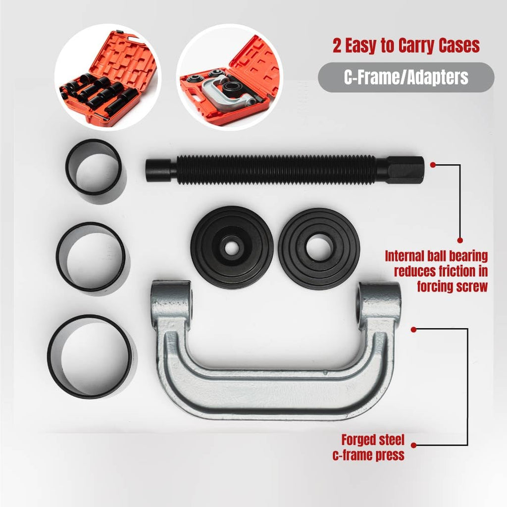 21-Piece Heavy Duty Forged Steel Ball Joint Press Kit I822384