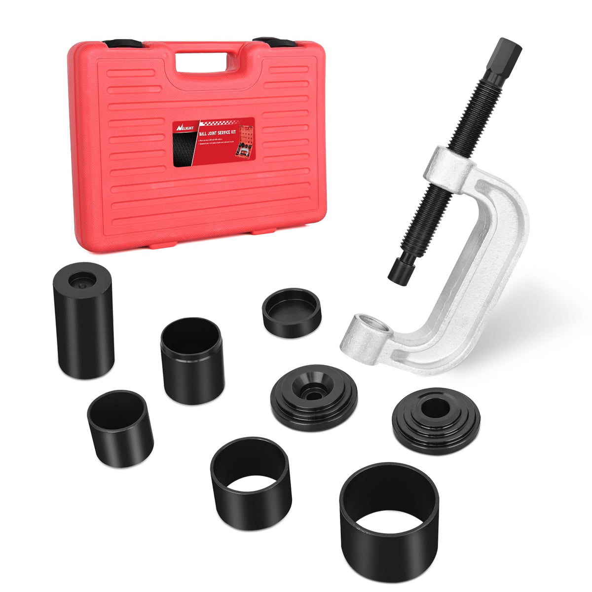 Ball Joint Press Kit, 10pcs Removal and Installation Tool Set X26465