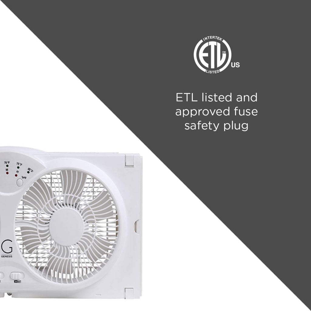 Twin High Velocity Reversible AirFlow Fan White N496241