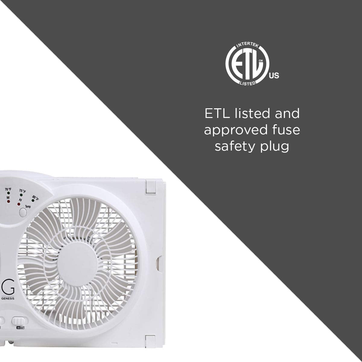 Twin High Velocity Reversible AirFlow Fan White N496241