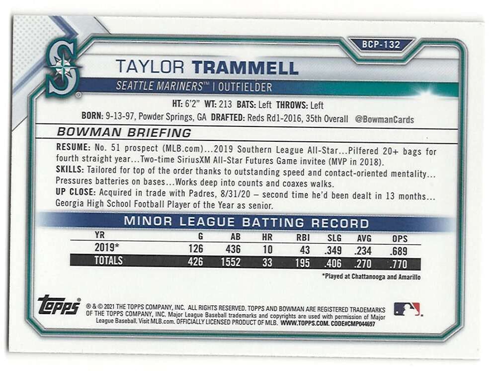 Baseball Card Y265