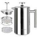 French Press Coffee Maker 304 Grade Stainless Steel Insulated 17oz Y197