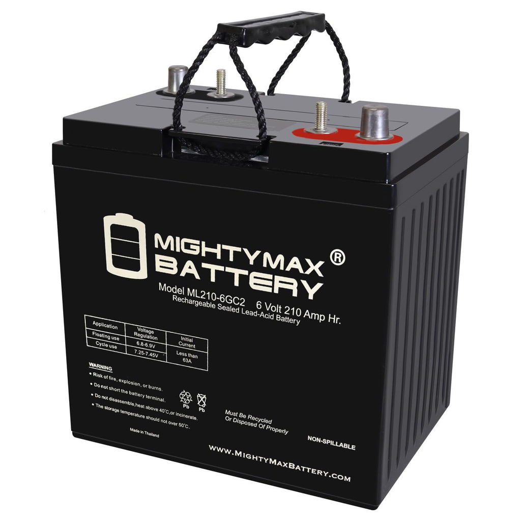 6 Volt 210 AH Rechargeable SLA AGM Battery S973681