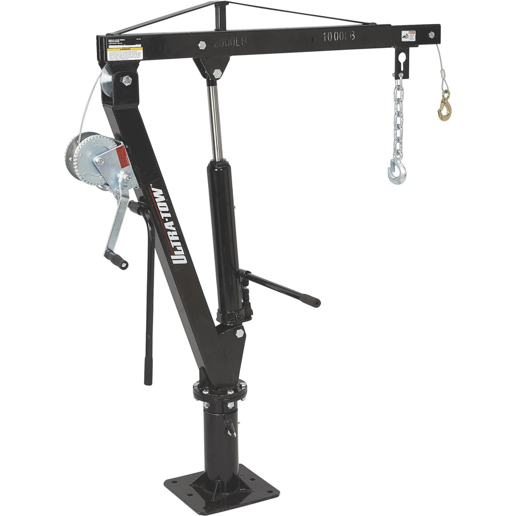 Hydraulic Pickup Truck Crane with Hand Winch 2000-Lb. Capacity N2384
