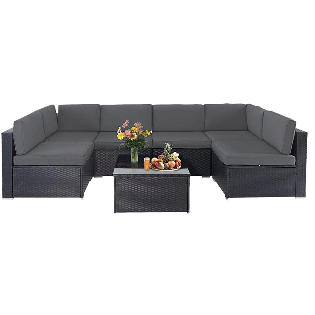 Grey 7-Piece Outdoor Patio Furniture Set W640766