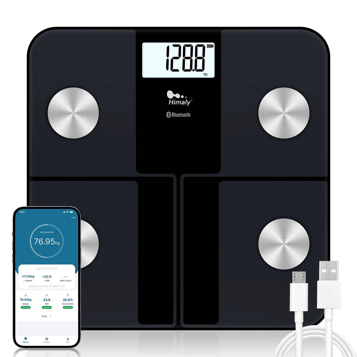 Rechargeable Digital Bathroom Scale X476