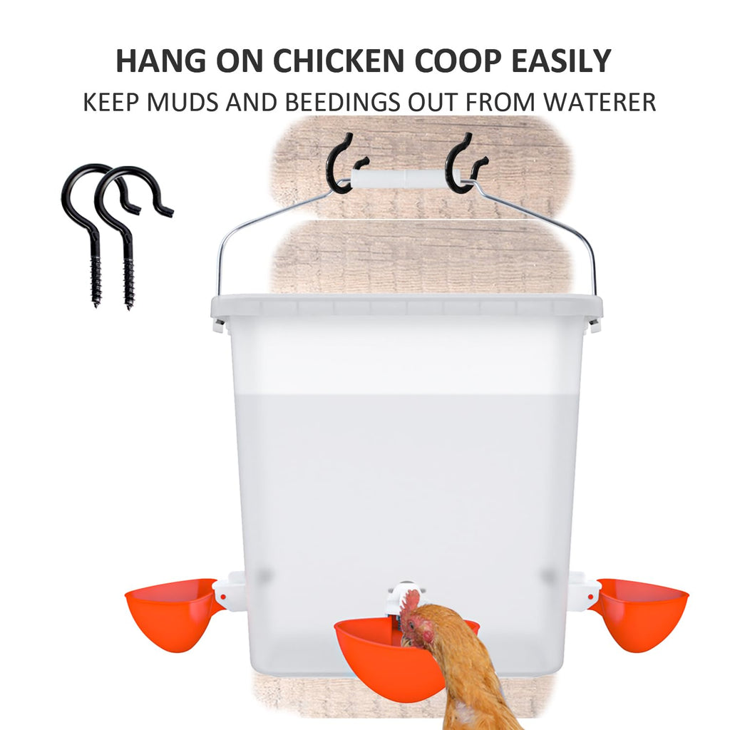 Automatic Chicken Feeder & Waterer Set Q26385