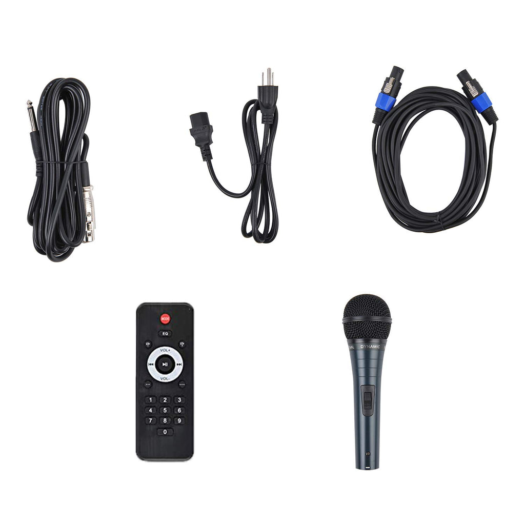 Portable 12-Inch 1000 Watts 2-Way Powered PA Speaker System Set P289