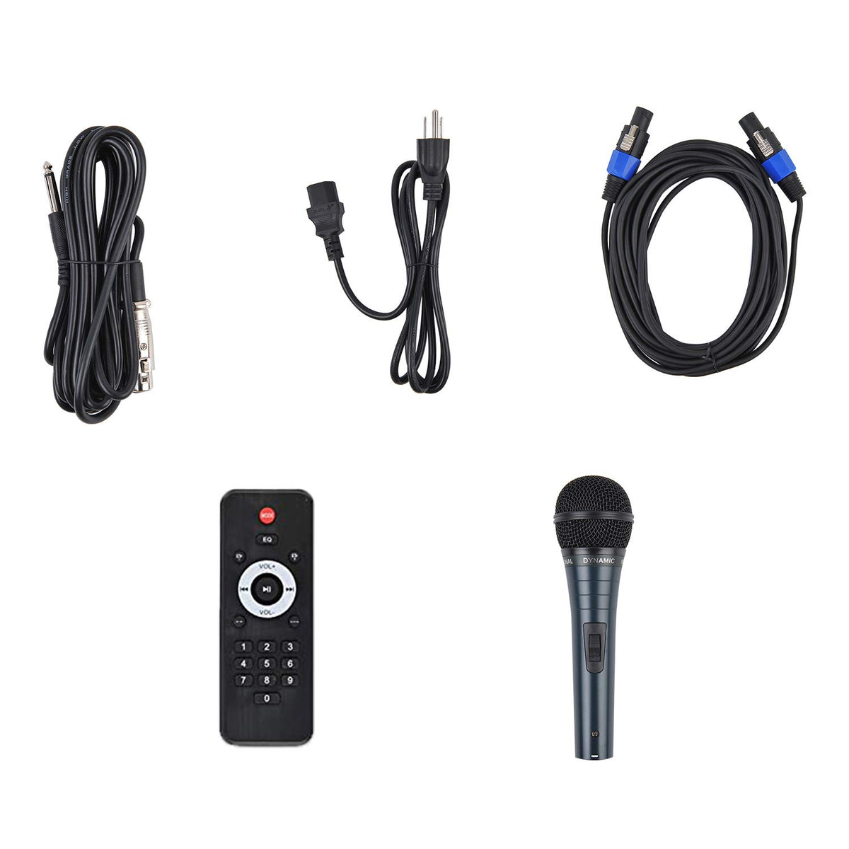 Portable 12-Inch 1000 Watts 2-Way Powered PA Speaker System Set P289