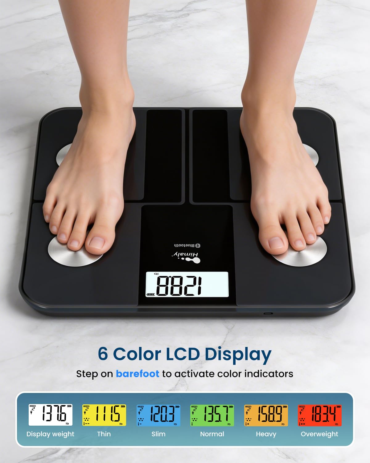 Rechargeable Digital Bathroom Scale X476