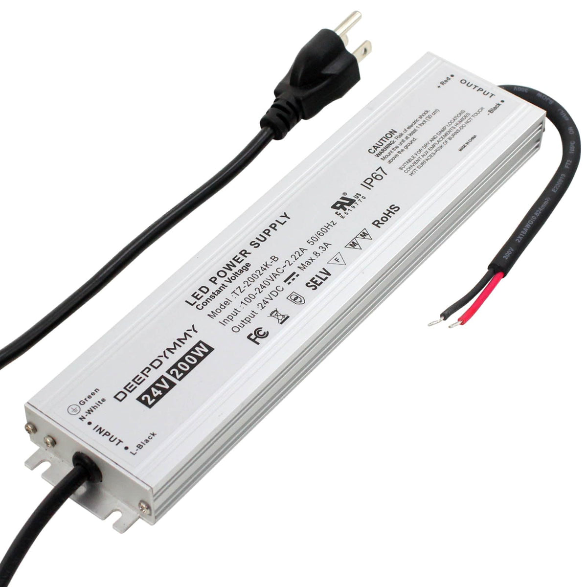24V 200W Waterproof IP67 Power Supply U152