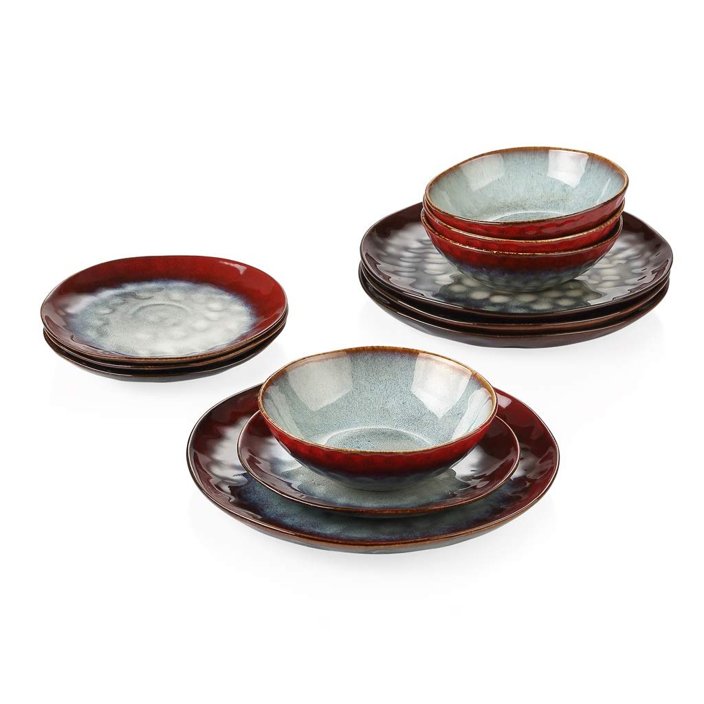 Ceramic 12-Piece Stoneware Dinner Set J313