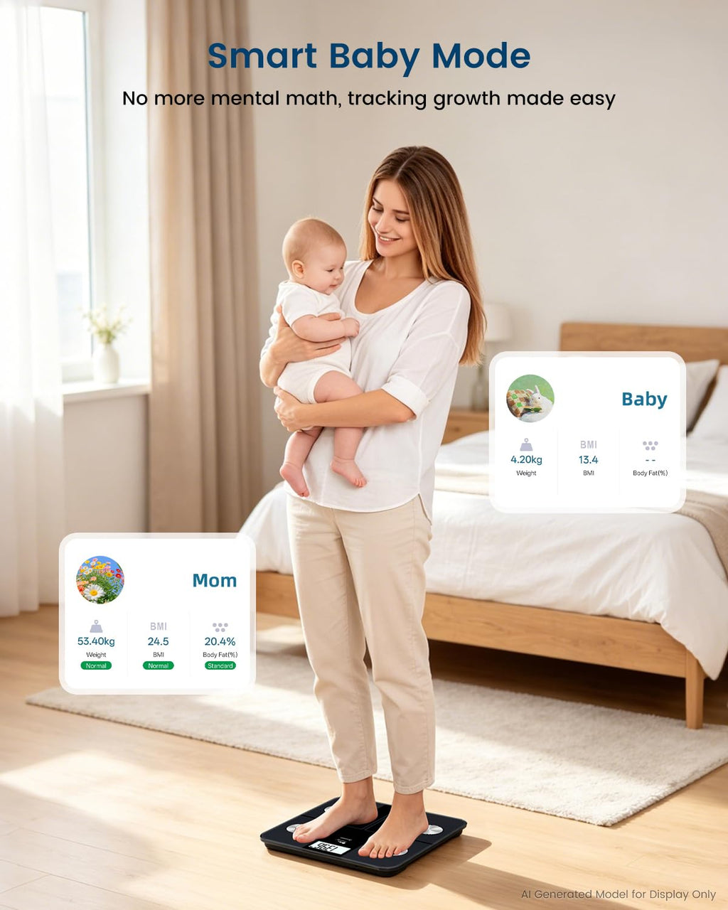 Rechargeable Digital Bathroom Scale X476