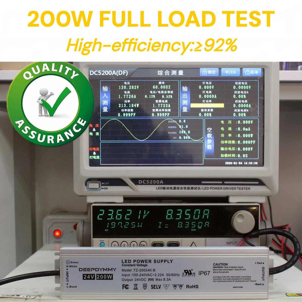 24V 200W Waterproof IP67 Power Supply U152