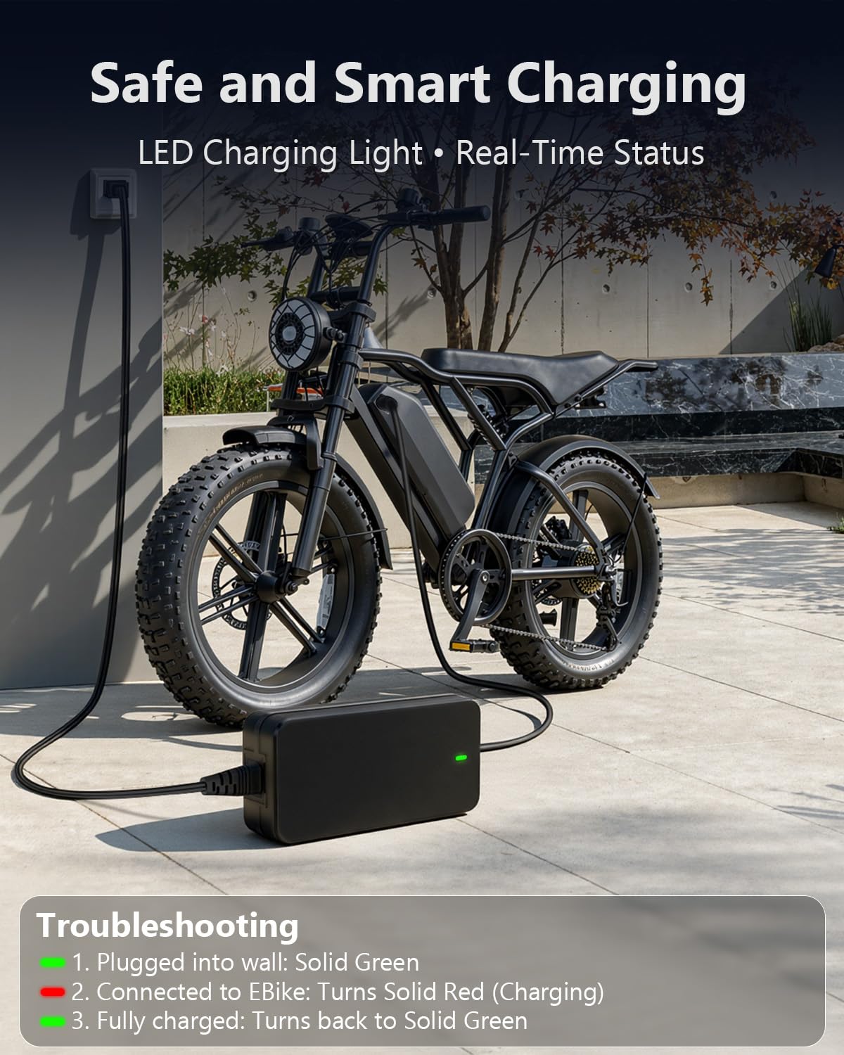 54.6V 3A ebike Charger for 48V Lithium Batteries N1897