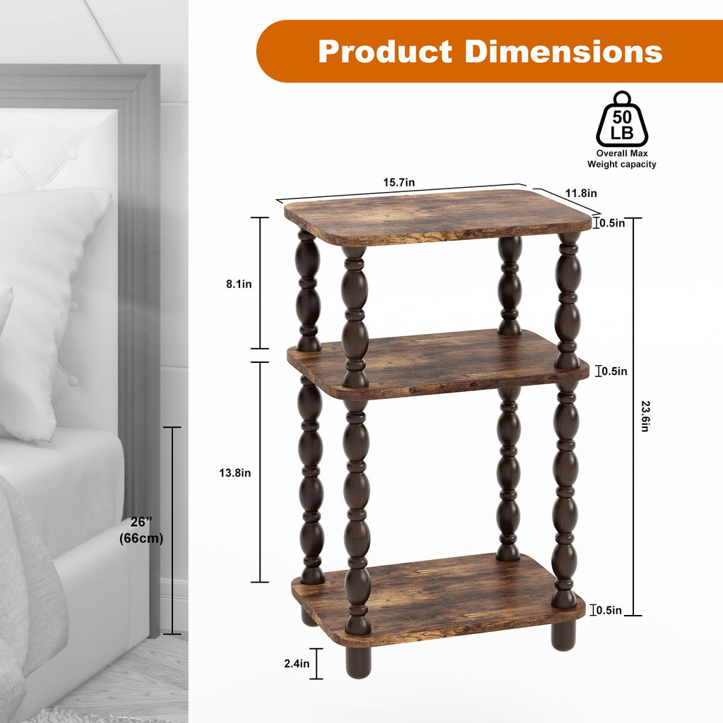 3-Tier Narrow End Table I977613