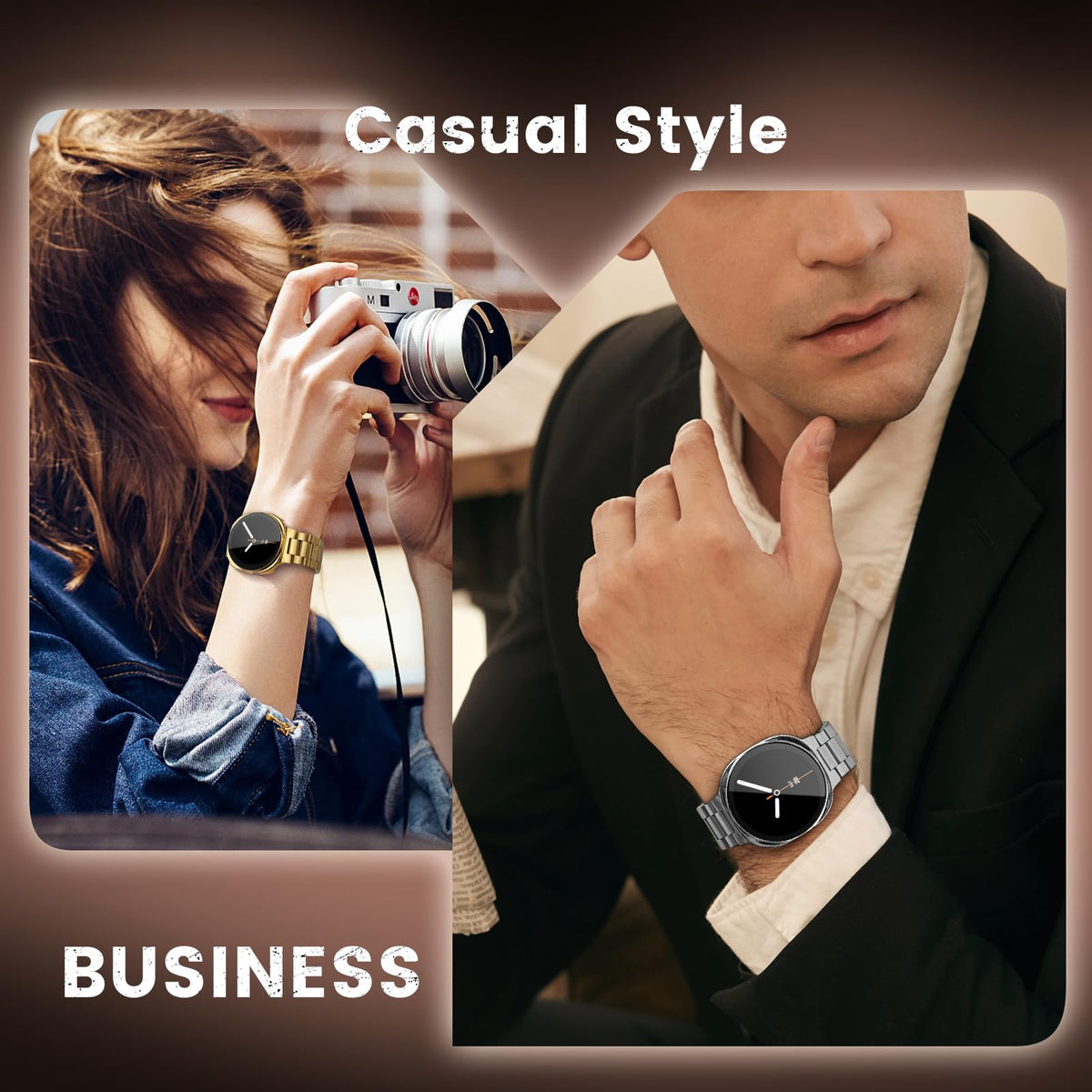 Stainless Steel Band and Case for Samsung Galaxy Watch 8 9 44mm 40mm N500