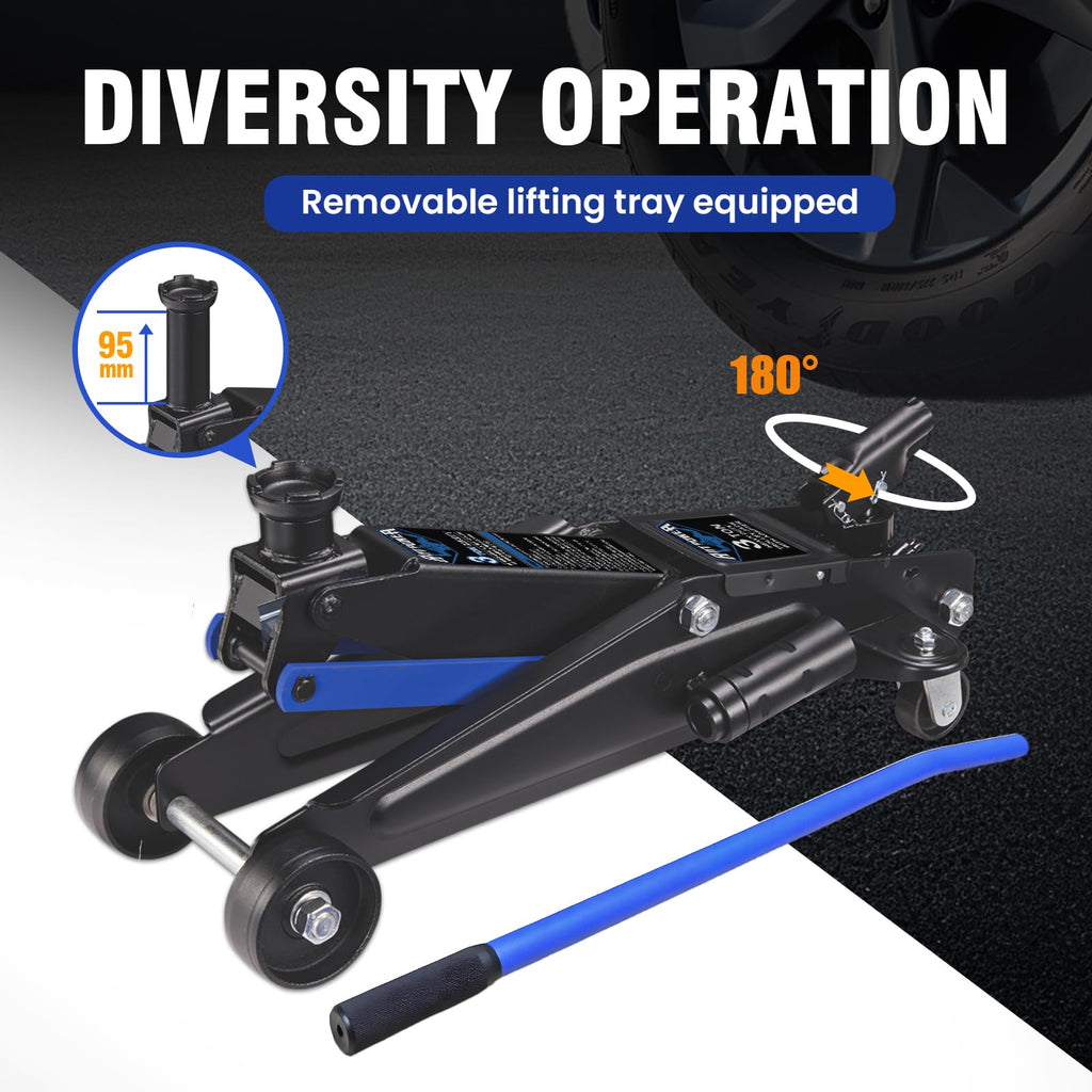 3 Ton Floor Jack with Wheels N181070