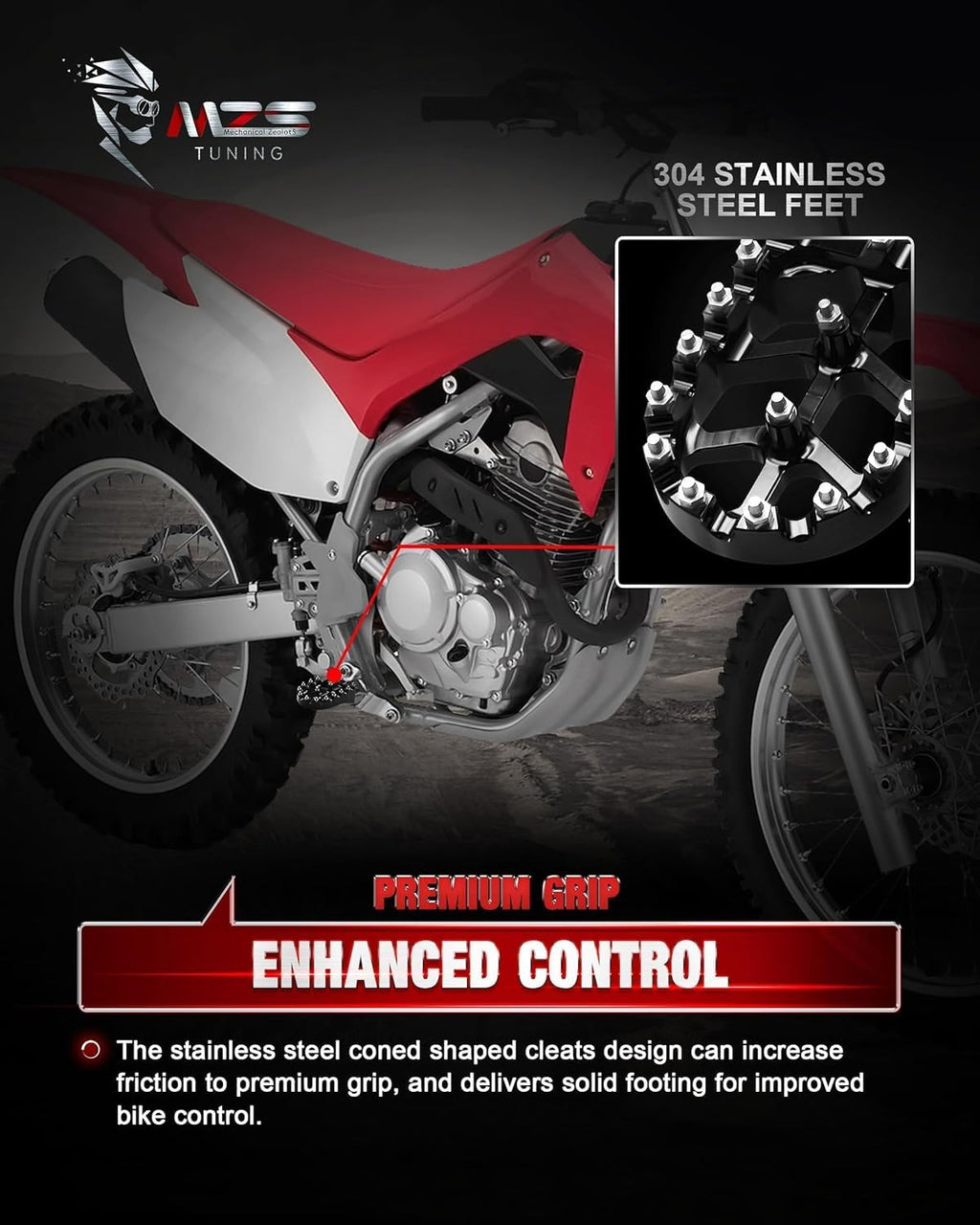 Dirt Bike Foot Pegs Q83389