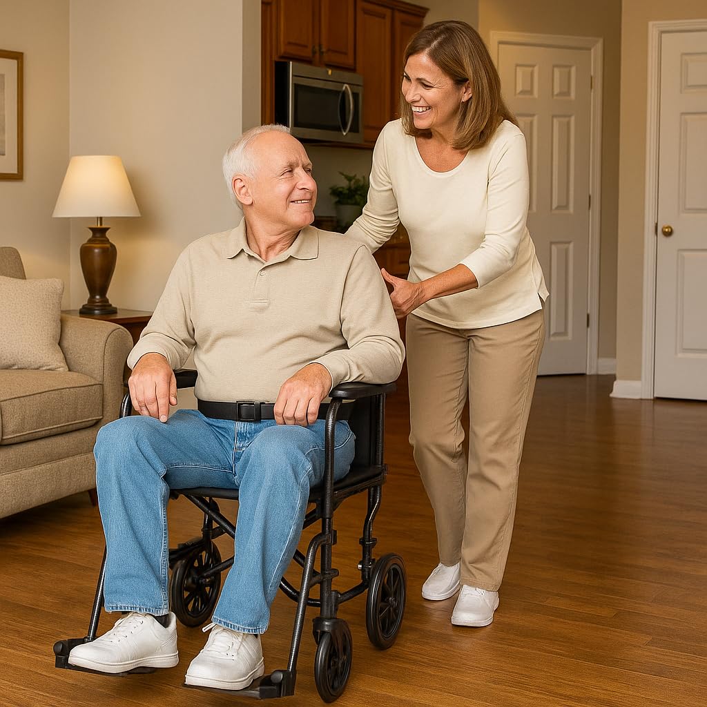 Folding Transport Wheelchair with Swing-Away Footrests X97720