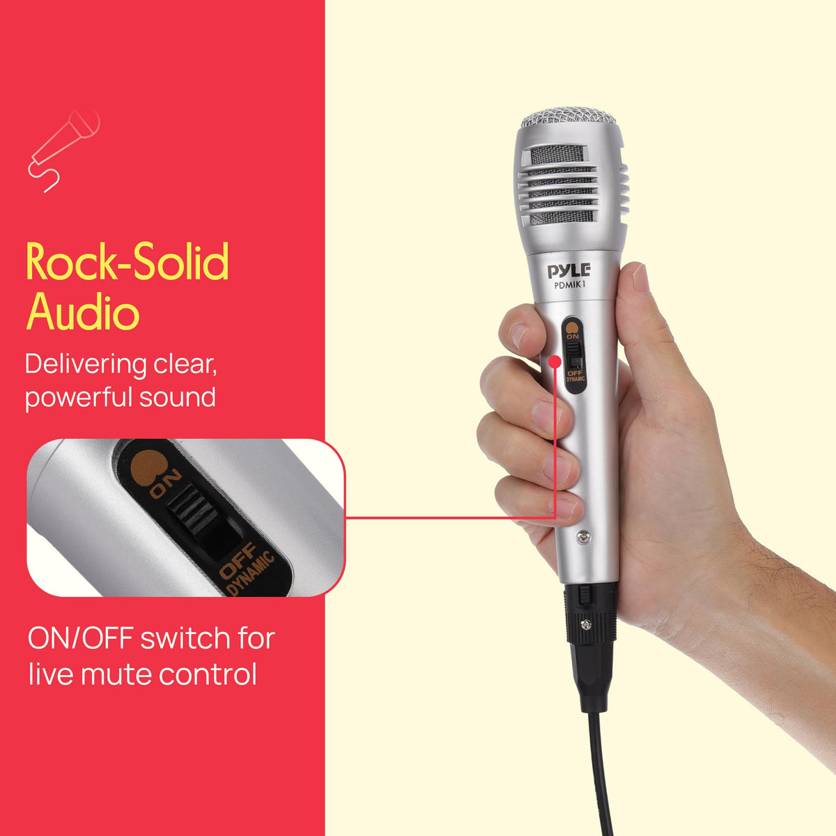Wired Dynamic Handheld Microphone with XLR Cable T7161
