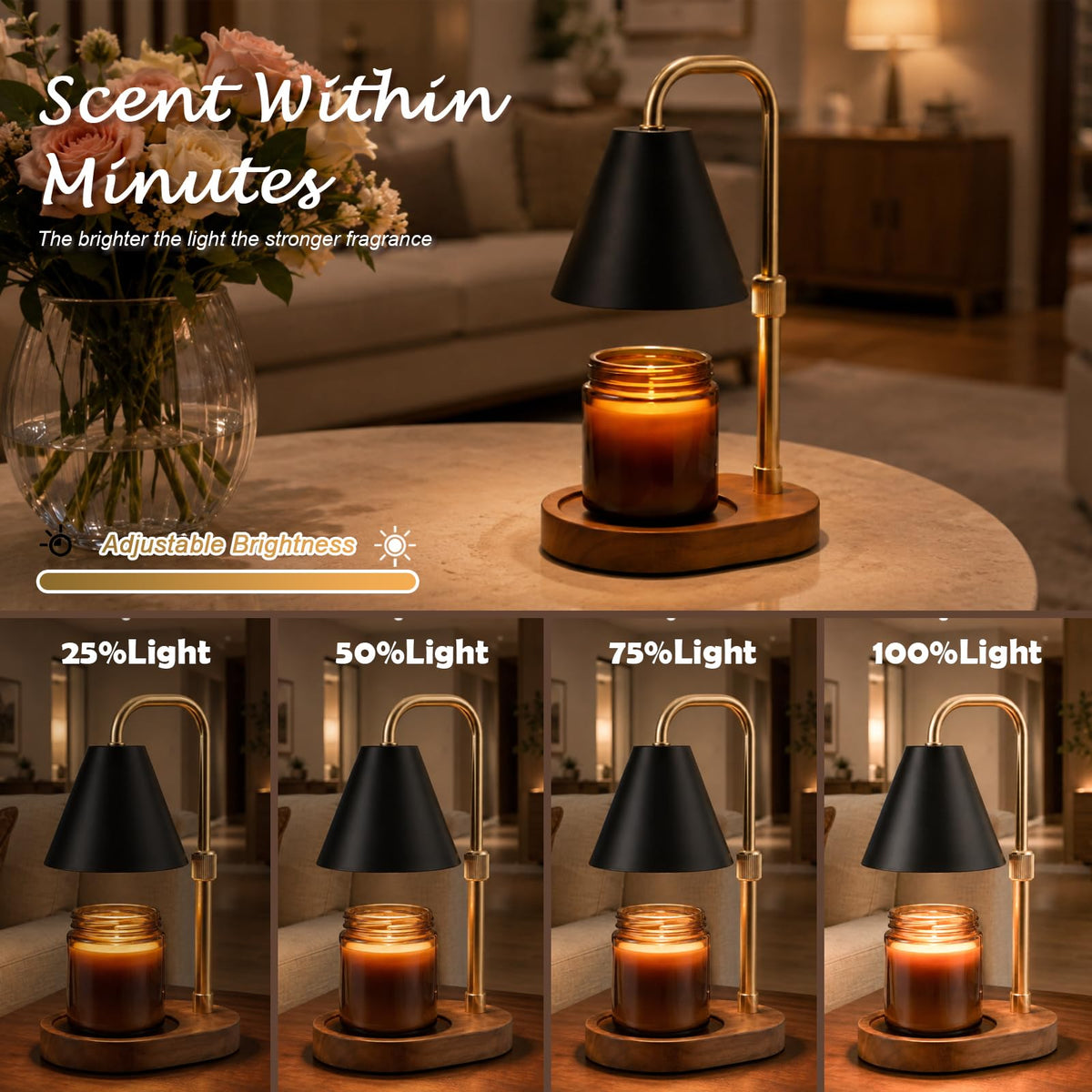 Candle Warmer Lamp Timer Height Adjustable A917