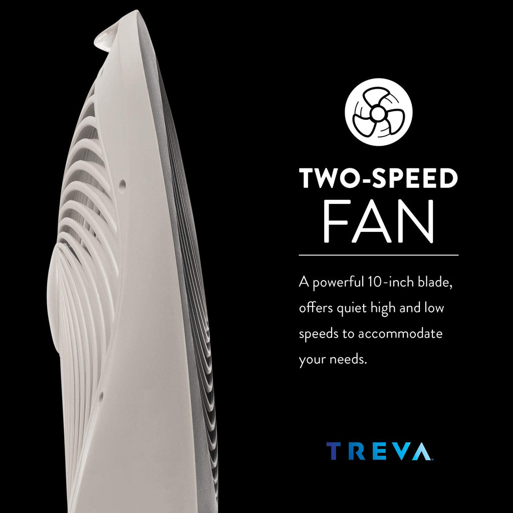 10-Inch Portable Battery Fan with 2 Cooling Speeds N506383