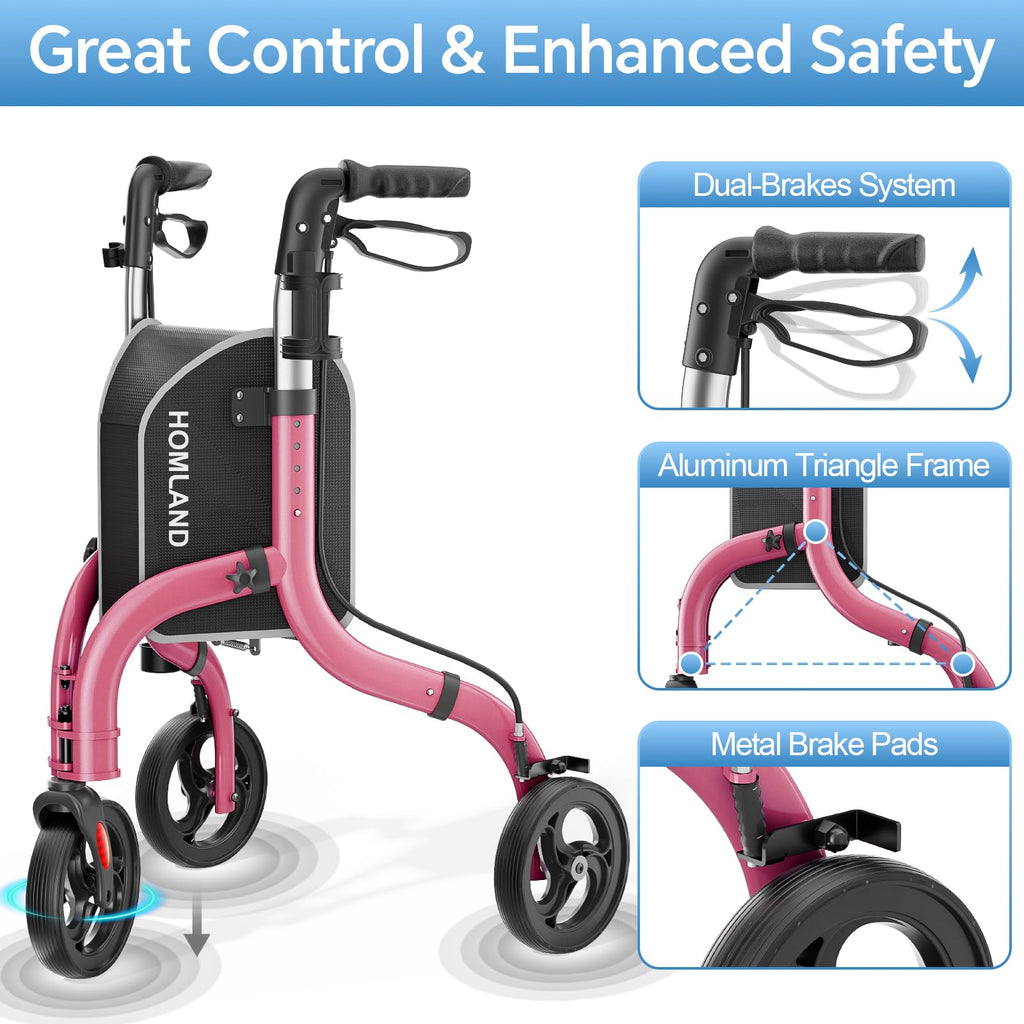 Foldable 3 Wheel Walkers L416573