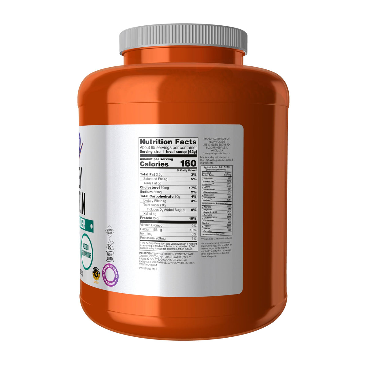 Whey Protein 24 g With BCAAs Creamy Chocolate Flavor 6 lbs H262340