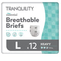 Heavy Adult Diapers with Tabs, Large, 12 Ct A666
