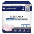 Pink Medium Adult Diapers with Tabs 40 Count G5550
