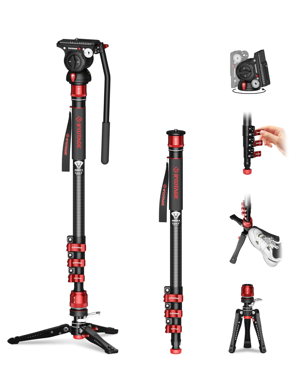 Carbon Fiber Monopod H3032