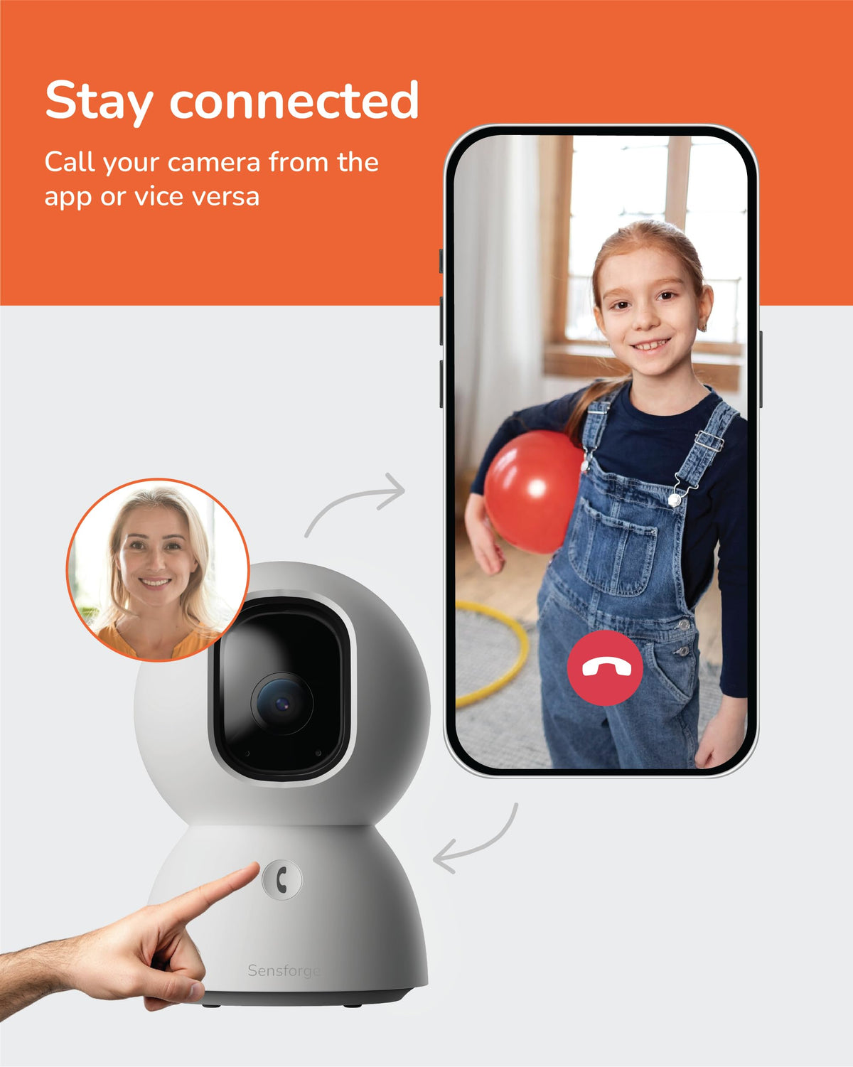 2.5K Indoor Pan-Tilt Security Camera H462